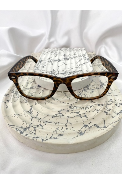 Mazzy Square Leopard Blue Light Protection Glasses