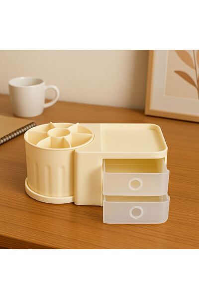 YzHome Desktop Organizer with Plastic Drawers Jewelry Buckle Accessory Storage Organizing Box Bin Storage Container