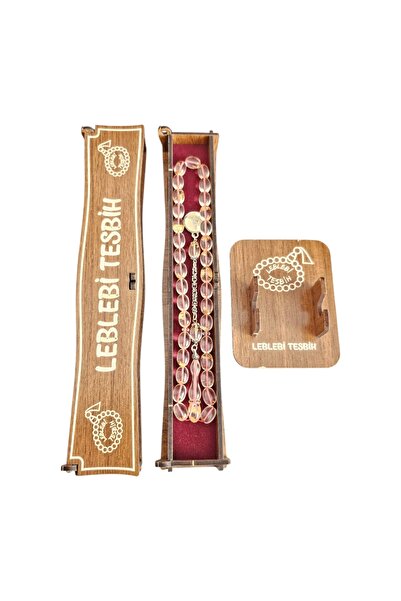 LEBLEBİ TESBİH Gold Leaf Airplane Glass Prayer Beads Lt1454