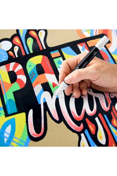 Staedtler Wiz Design - 349 C10 LUMOCOLOR AKRİLİK ( PAINT ) MARKÖR 10 LU (YENİ ÜRÜN)