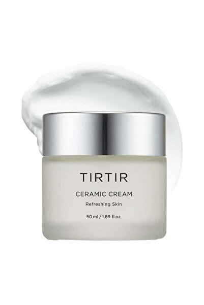 TIRTIR كريم سيراميك طبيعي (50 مل) - مرطب عميق بحمض البولي غلوتاميك ونبات سنتي...