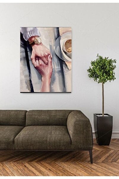 özkacar SEVGİLİ BİRLİKTELİK KANVAS TABLO EV DUVAR SALON OFİS ÇİZİM HEDİYELİK ...
