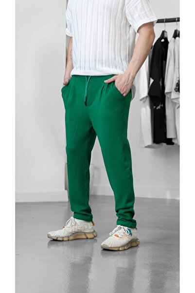 COCOPELLI Green Combed Cotton Jogger Coc1228