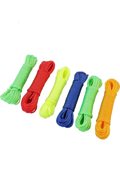 Lawazim Utility Rope 6Pcs 2.5mmx10m - High Strength Polypropylene Braided Line