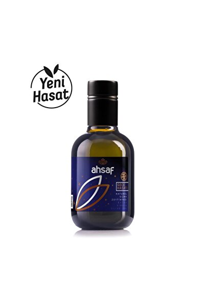Ahsaf 2025 Mahsul Gece Hasadı Soğuk Sıkım Zeytinyağı 250 ml Cam Şişe