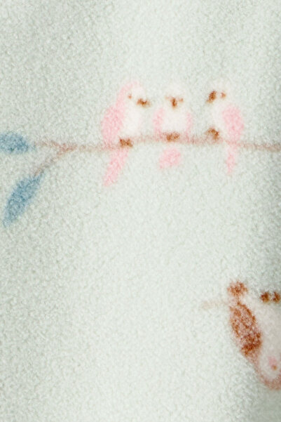 Carter's Baby Girl Green Fleece Jumpsuit