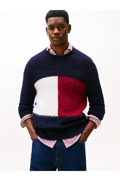 Tommy Hilfiger Alpaca Blend Big Flag Crew Neck