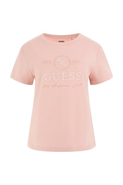Guess Μπλουζάκι 4G Ss Βαμβακερό Τζέρσεϊ με κανονική εφαρμογή με λογότυπο V5RI05J1314 T SHIRT V5RI05 J1314 G66B