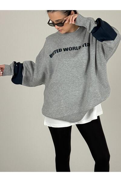 COCOPELLI supradimensionat Tricotaj gri New York pentru femei COC1097