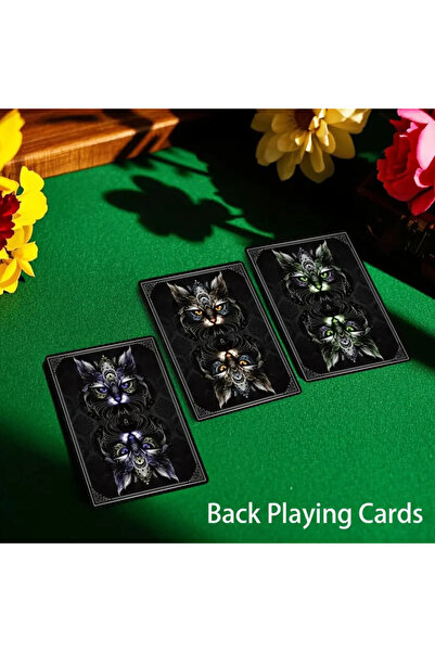 Innovate Store لعبة ورق بطاقات بتصميم القطط باللون الأرجواني