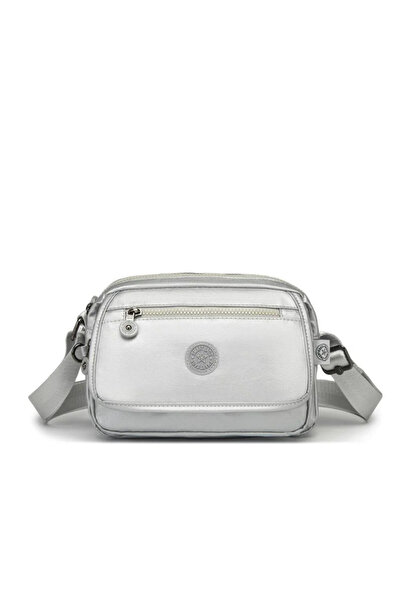 SMART BAGS Γυναικεία τσάντα Messenger από μεταλλικό ύφασμα-2022-3166