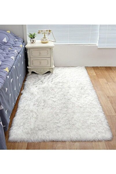 KEKE Modern Fluffy Long Pile Area, Super Soft for Living Room, Bedroom, or Kitchen 200*200 Cm