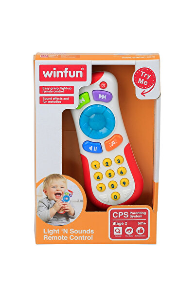 WINFUN جهاز تحكم عن بعد لايت آند ساوندز - لعبة تفاعلية مزودة بأضواء وامضة وتأثيرات صوتية