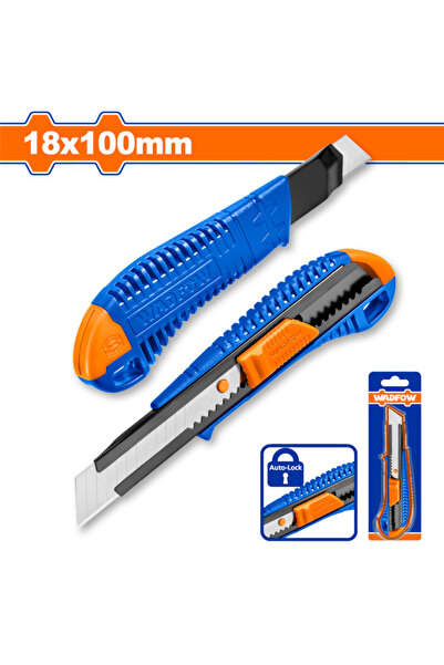 WADFOW Cutter, automatic lock, blade 18x100mm, Navy