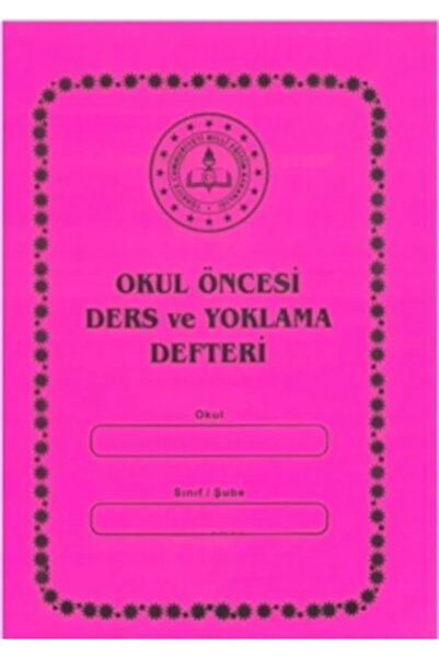 OKULLAR YAYINEVİ Anaokulu Kreş Ders Ve Yoklamalı Defteri P.p. Kapak dikişli 1...