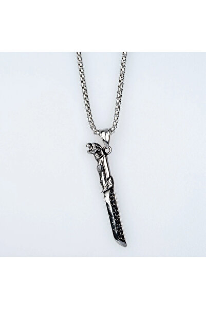 AGB Bird Handle Perforated Dagger Figured Accessory Design Necklace (100% 316L Surgical Steel)