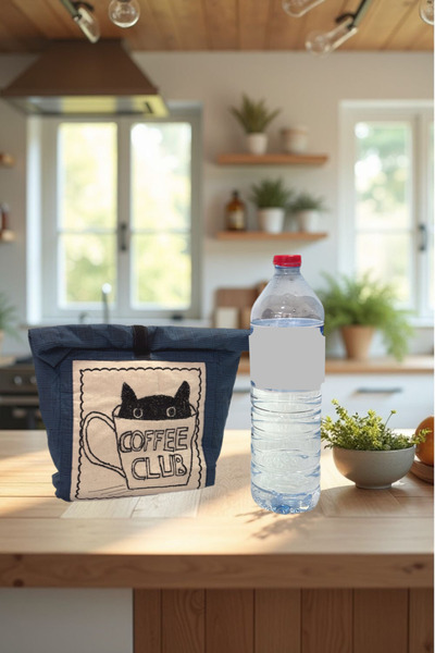 Smonday Embroidery Detailed Design Food Carry Bag