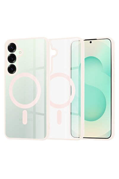 SKYDDAR INNOVATION Θήκη για Samsung Galaxy S25 Plus, Σιλικόνη MagSafe Pro, Σετ Αυτοκόλλητων, Ροζ