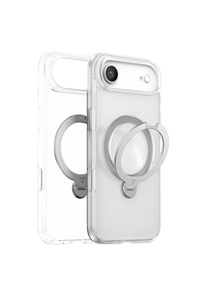 SKYDDAR INNOVATION Калъф за iPhone 17 Air, Ostand Spin MagSafe, Прозрачен