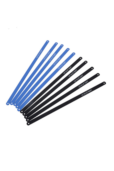 Lawazim Hacksaw Blade 10Pcs 12in 24TPI - Steel Blades for Wood & Metal Cutting