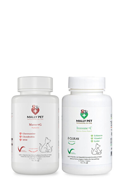 MALLY PET PROFESSIONEL PET CARE Kediler ve Köpekler İçin Glukozamin ve Vitami...