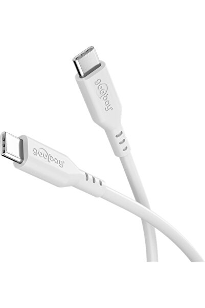Other Goobay Kabel silikonowy USB-C, 1,5 m, biały | Goobay