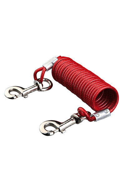 Trixie Cablu spiralat, 5 m, până la 50 kg, roșu, 22945