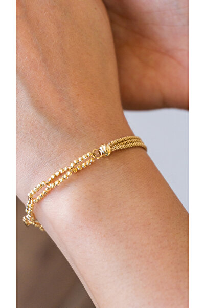 ŞABAN KILIÇ ALTIN&PIRLANTA 14 Ayar Dorika Altın Bileklik – İnce Zarif Model