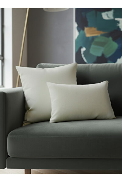 Markaev Natural Textured Cotton Throw Pillow Cover Set of 2