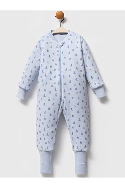 Ella Bonna Fermuarlı Bisiklet Yaka Uyku Tulumu Çoraplı Patikli 2,5 Tog