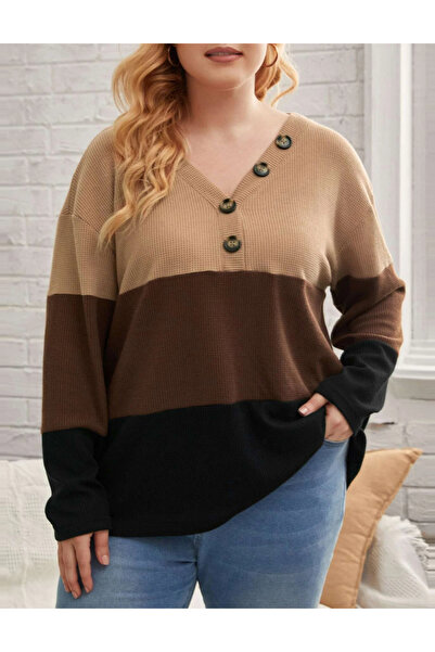 Sheya Shein Curve+ blouse, mix colors