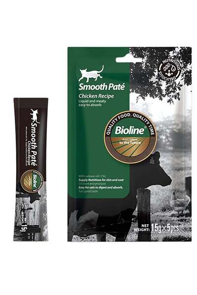 Bioline Natural Feast Smooth Pate - Chicken Recipe (15g x 5 pcs)