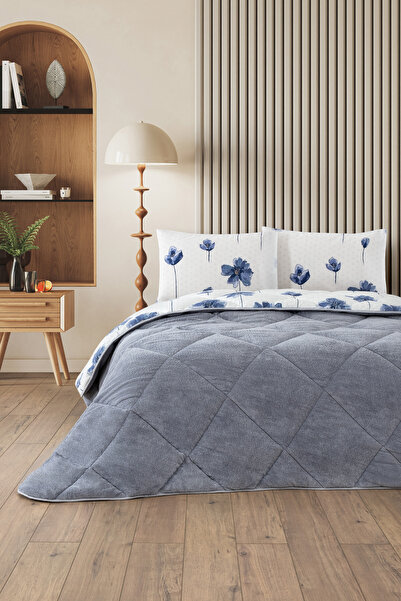 Formeya Nordelle King Size Luxury Wellsoft Quilt Double-Sided - Quilt Set with 2 Pillowcases 215X235 cm