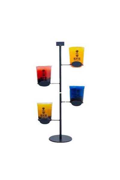 EFE UNIVERSE Metal Holder for Bubble Tea, 4 Glasses, Elegant and Practical De...