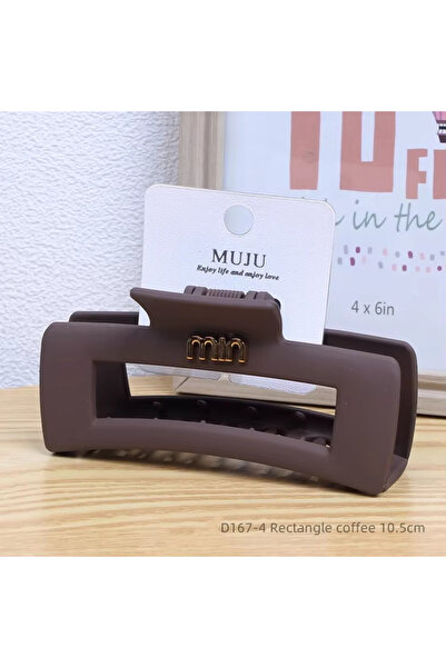 muju Matte Textured Hair Claw – MIX Color Hair Clips Set(BROWN)