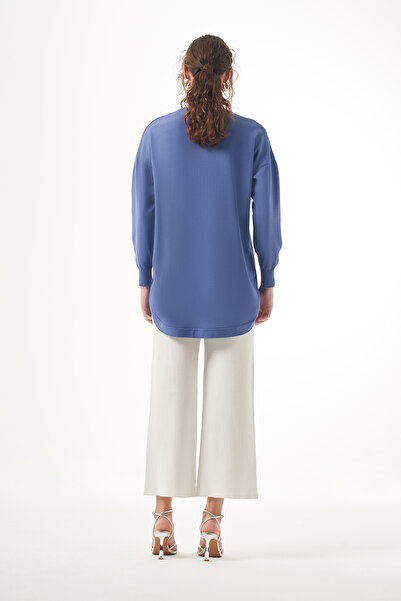 Nuss Mercerized Oval Cut Tunic 1200 Indigo