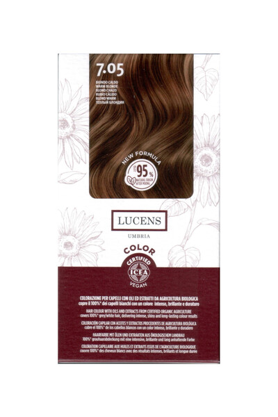 Lucens Umbria Ammonia-free hair dye Warm Blonde 7.05