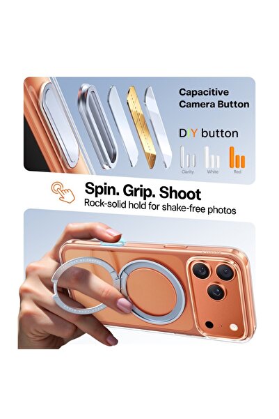 TORRAS Case for IPhone 17 Pro Max, Ostand Pro MagSafe, Transparent