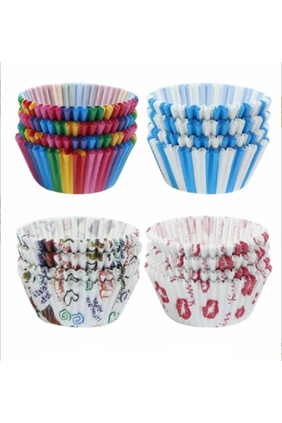 RENK YAPI RÜYASI Paper Cupcake Mold Muffin Paper Capsule 75 Pieces