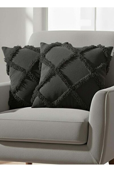 Markaev Diamond Modern Woven Throw Pillow Cover Set of 2