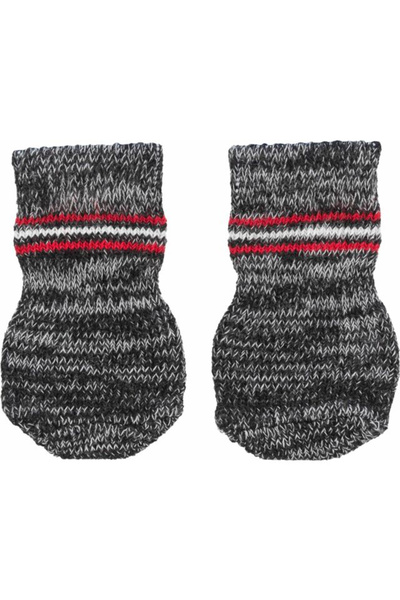 Trixie Șosete pentru câini, antiderapante, XXS-XS, 2 buc, gri