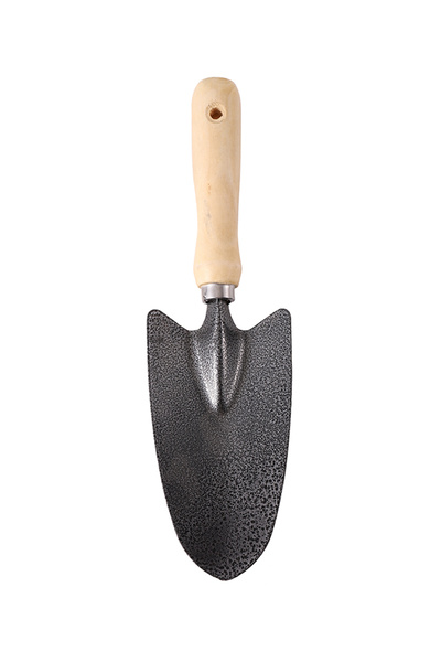 Lawazim مجرفة حديقة بمقبض خشبي - مجرفة يدوية للزراعة والنقل