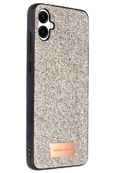 ceppark غطاء سامسونج جالاكسي A06 اللامع من ليتاي تريند - ذهبي