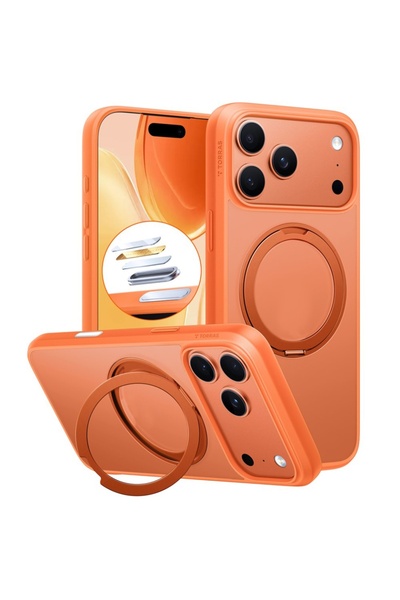SKYDDAR INNOVATION Θήκη συμβατή με iPhone 17 Pro Max, Ostand Pro MagSafe, Πορτοκαλί