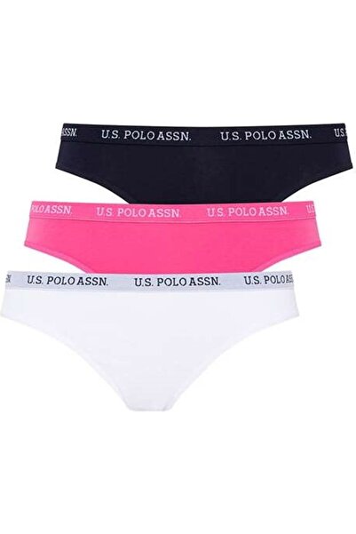 U.S. Polo Assn. Ελαστικό εσώρουχο μέσης με στάμπα, χαμηλής μέσης, πακέτο 3 τε...