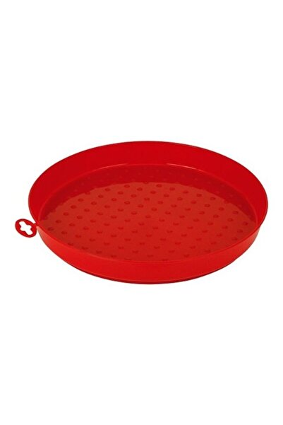 Novital 30cm Multi-Use Pet Feeder Tray Cage Accessory - Red (30×2.5×2.5 cm)