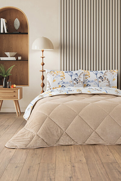 Formeya Nordelle King Size Luxury Wellsoft Quilt Double-Sided - Quilt Set with 2 Pillowcases 215X235 cm