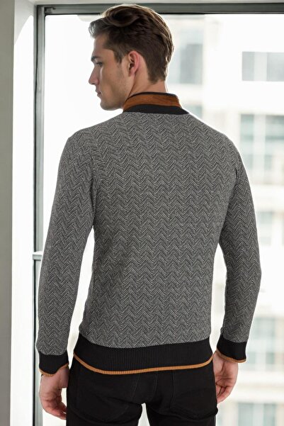 Dewberry 1021 Men's Sweatshirt-Dark Blue Black