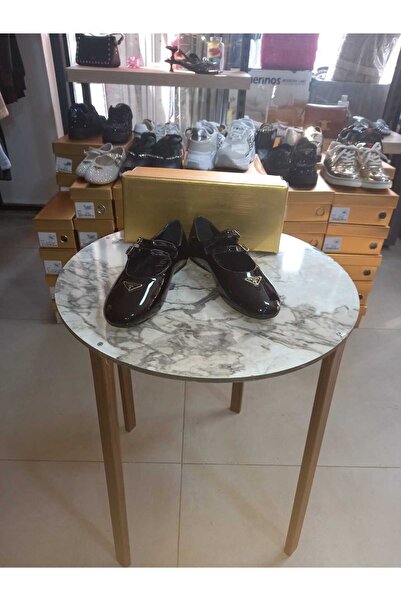 Velvet حذاء أسل بابيت أسود - جلد لامع