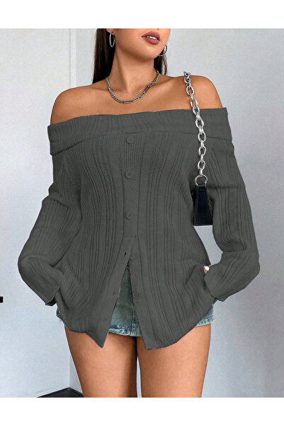 Sheya Shein Curve+ sweater, gray